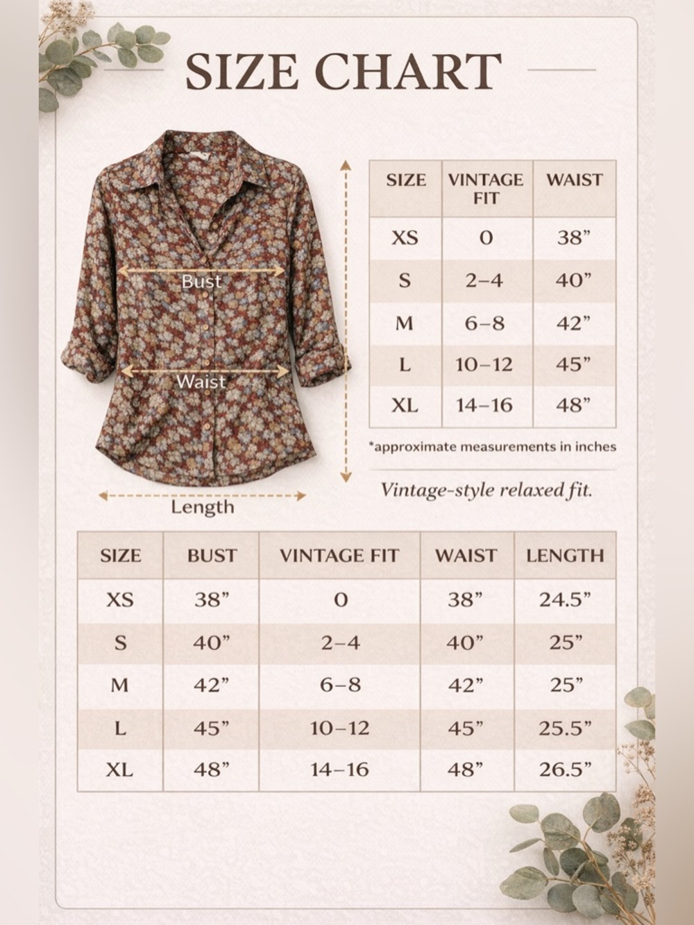 VIVA FLEUR Vintage Red Floral Button-Up Blouse Sz 7 Retro Cottagecore BohoTop - Picture 9 of 16